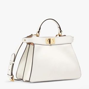FENDI Mini Peekaboo ISeeU Leather Satchel
